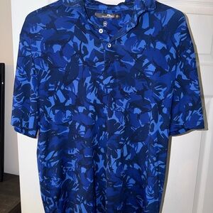 Men's Blue Patterned Shirt RLX